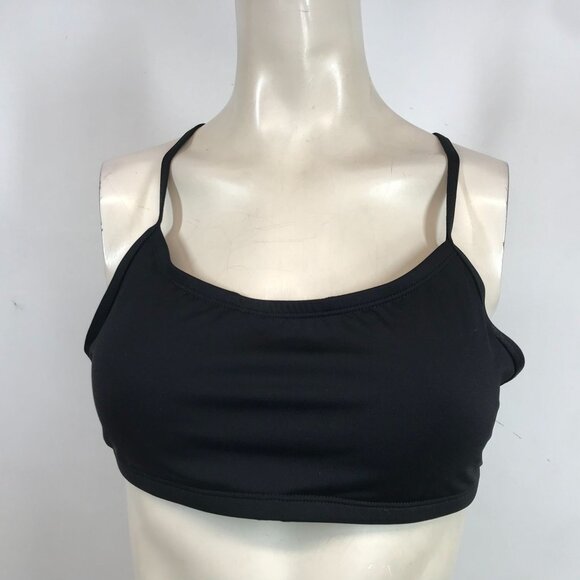NIKE- WOMEN'S XLARGE - BLACK RACERBACK BIKINI SWIM TOP - Picture 1 of 5
